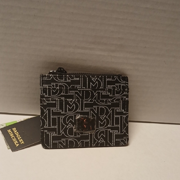 Badgley Mischka Handbags - Badgley Mischka Black and White Logo Wallet